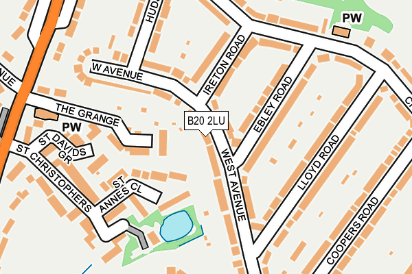 B20 2LU map - OS OpenMap – Local (Ordnance Survey)