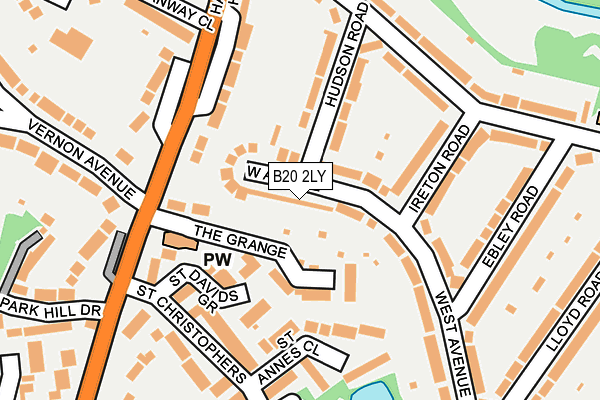 B20 2LY map - OS OpenMap – Local (Ordnance Survey)