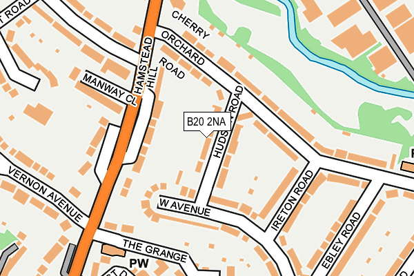 B20 2NA map - OS OpenMap – Local (Ordnance Survey)