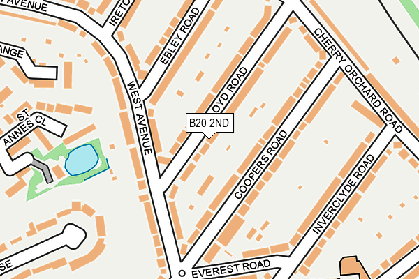 B20 2ND map - OS OpenMap – Local (Ordnance Survey)