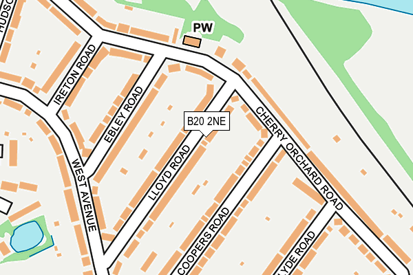 B20 2NE map - OS OpenMap – Local (Ordnance Survey)