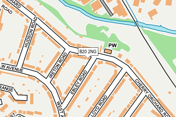 B20 2NG map - OS OpenMap – Local (Ordnance Survey)