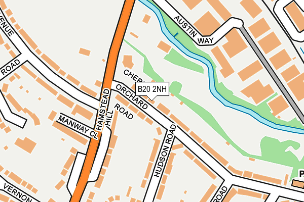 B20 2NH map - OS OpenMap – Local (Ordnance Survey)