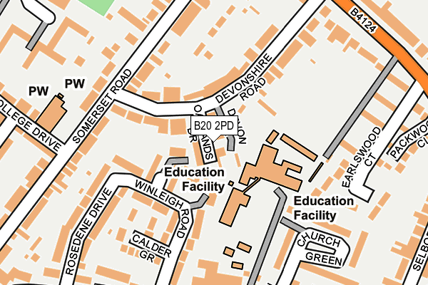 B20 2PD map - OS OpenMap – Local (Ordnance Survey)