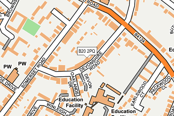 B20 2PQ map - OS OpenMap – Local (Ordnance Survey)