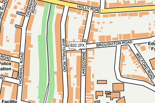 B20 2PX map - OS OpenMap – Local (Ordnance Survey)