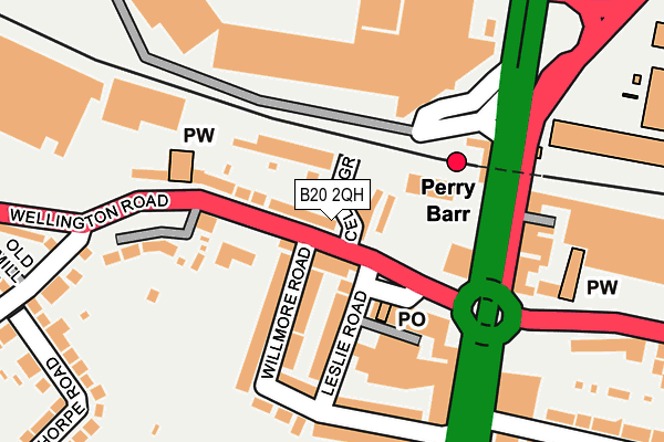 B20 2QH map - OS OpenMap – Local (Ordnance Survey)