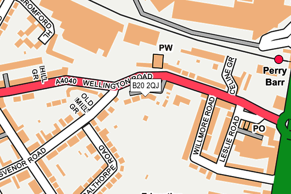 B20 2QJ map - OS OpenMap – Local (Ordnance Survey)