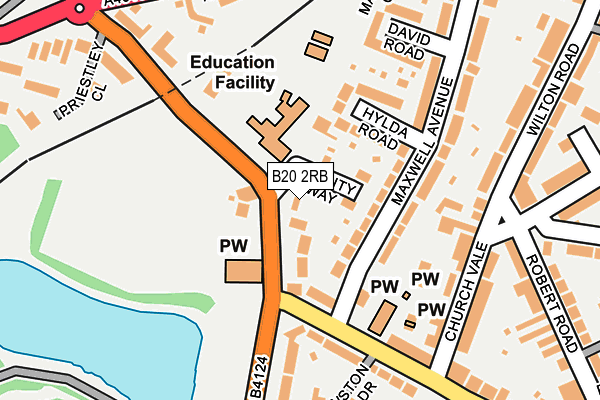 B20 2RB map - OS OpenMap – Local (Ordnance Survey)