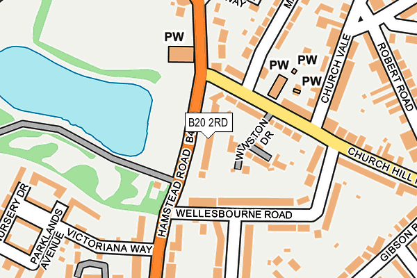 B20 2RD map - OS OpenMap – Local (Ordnance Survey)