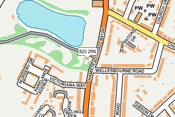 B20 2RN map - OS OpenMap – Local (Ordnance Survey)
