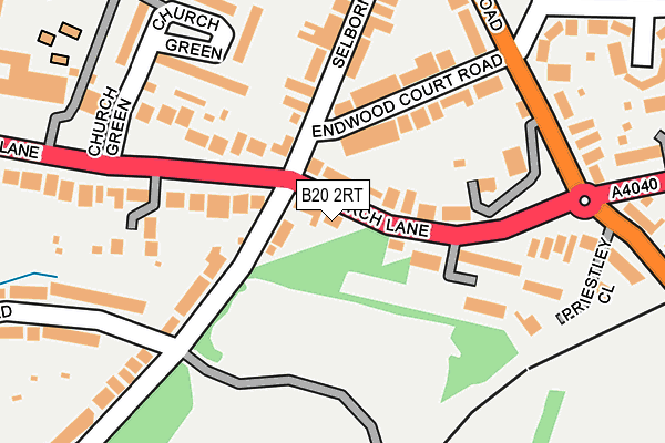 B20 2RT map - OS OpenMap – Local (Ordnance Survey)