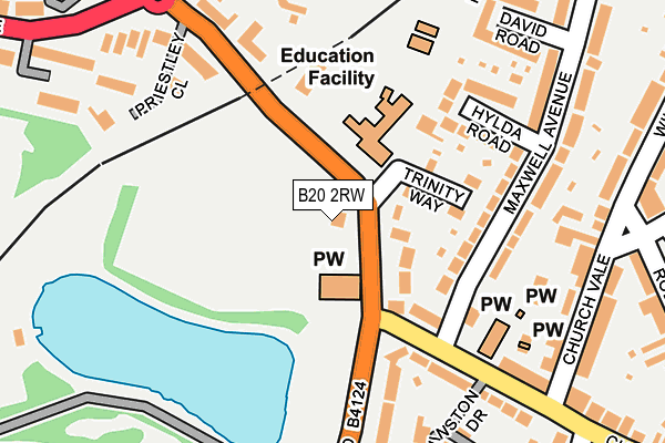 B20 2RW map - OS OpenMap – Local (Ordnance Survey)