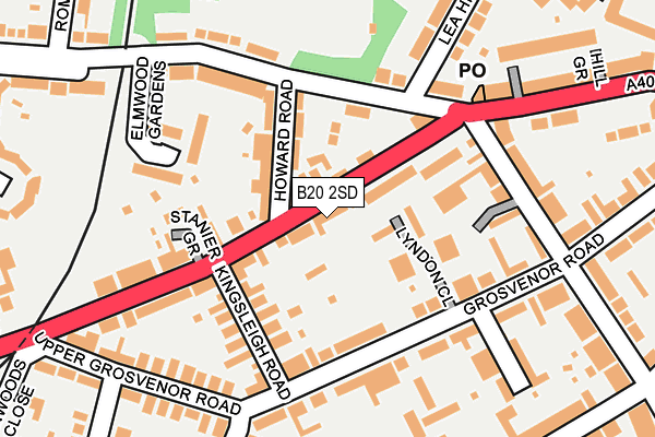 B20 2SD map - OS OpenMap – Local (Ordnance Survey)