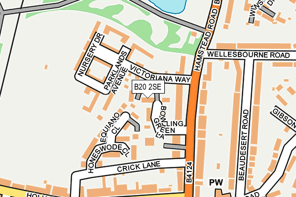 B20 2SE map - OS OpenMap – Local (Ordnance Survey)