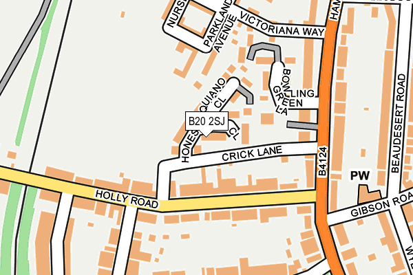 B20 2SJ map - OS OpenMap – Local (Ordnance Survey)