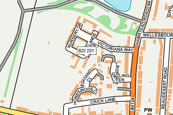 B20 2SY map - OS OpenMap – Local (Ordnance Survey)