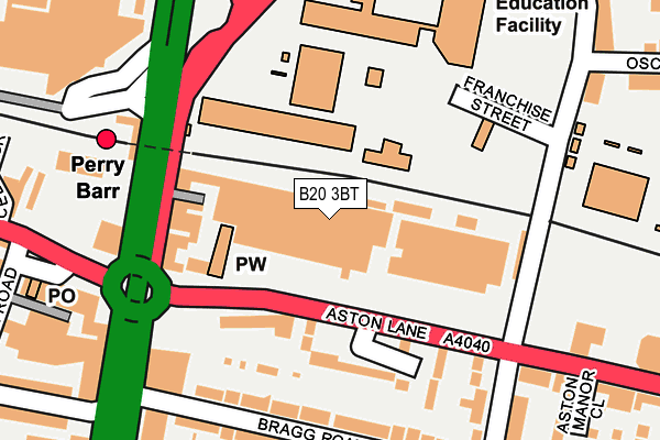 B20 3BT map - OS OpenMap – Local (Ordnance Survey)