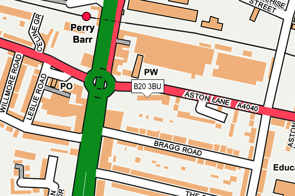 B20 3BU map - OS OpenMap – Local (Ordnance Survey)
