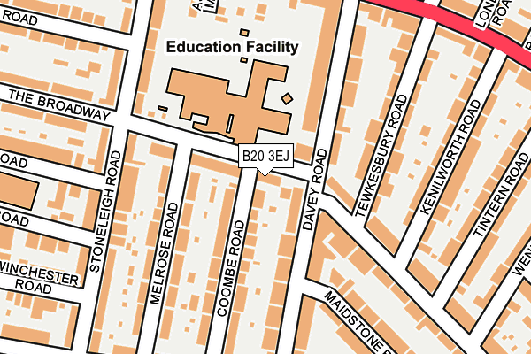 B20 3EJ map - OS OpenMap – Local (Ordnance Survey)