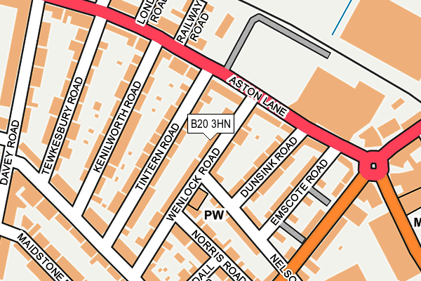 B20 3HN map - OS OpenMap – Local (Ordnance Survey)