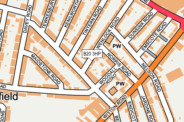 B20 3HP map - OS OpenMap – Local (Ordnance Survey)