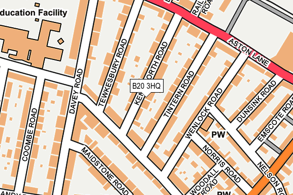 B20 3HQ map - OS OpenMap – Local (Ordnance Survey)