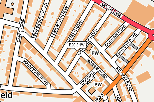 B20 3HW map - OS OpenMap – Local (Ordnance Survey)