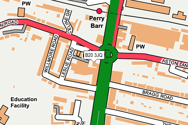 B20 3JQ map - OS OpenMap – Local (Ordnance Survey)