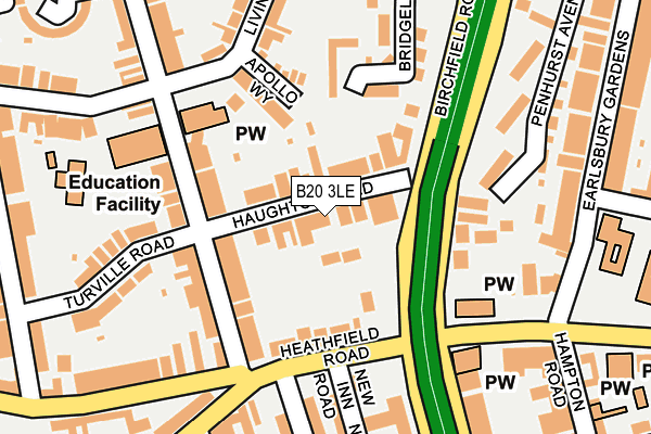 B20 3LE map - OS OpenMap – Local (Ordnance Survey)