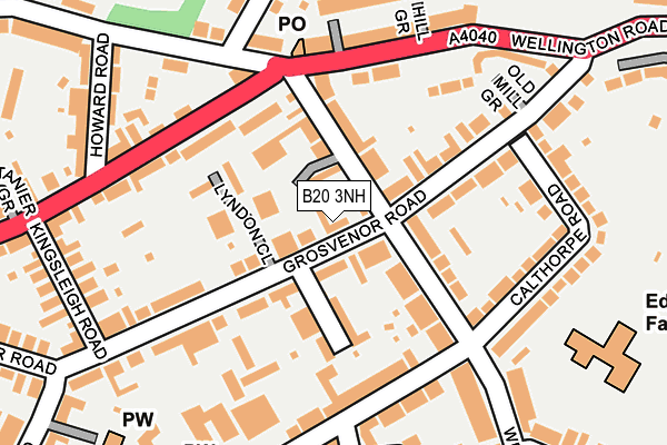 B20 3NH map - OS OpenMap – Local (Ordnance Survey)