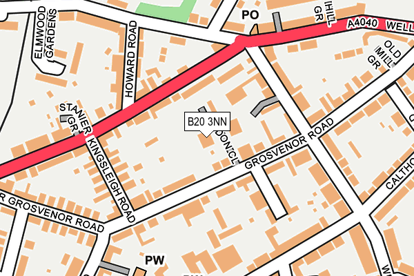 B20 3NN map - OS OpenMap – Local (Ordnance Survey)