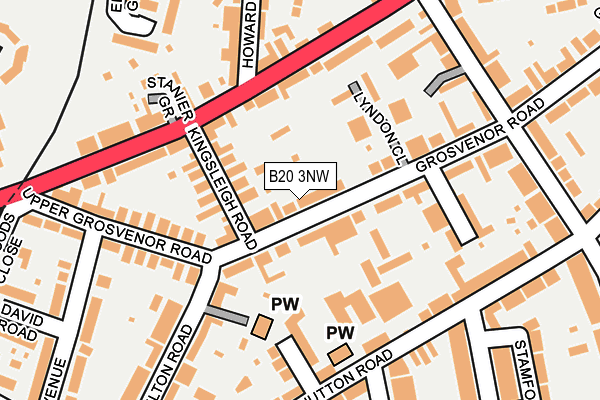 B20 3NW map - OS OpenMap – Local (Ordnance Survey)