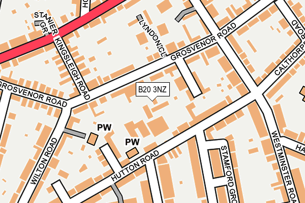 B20 3NZ map - OS OpenMap – Local (Ordnance Survey)