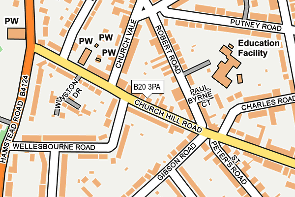 B20 3PA map - OS OpenMap – Local (Ordnance Survey)