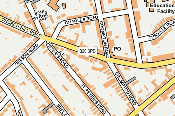 B20 3PD map - OS OpenMap – Local (Ordnance Survey)