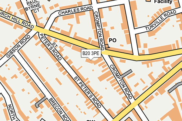 B20 3PE map - OS OpenMap – Local (Ordnance Survey)