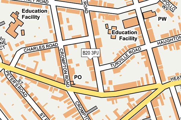 B20 3PJ map - OS OpenMap – Local (Ordnance Survey)