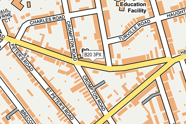 B20 3PX map - OS OpenMap – Local (Ordnance Survey)