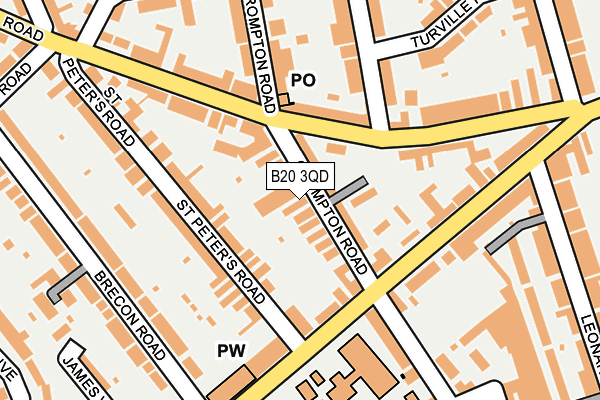 B20 3QD map - OS OpenMap – Local (Ordnance Survey)