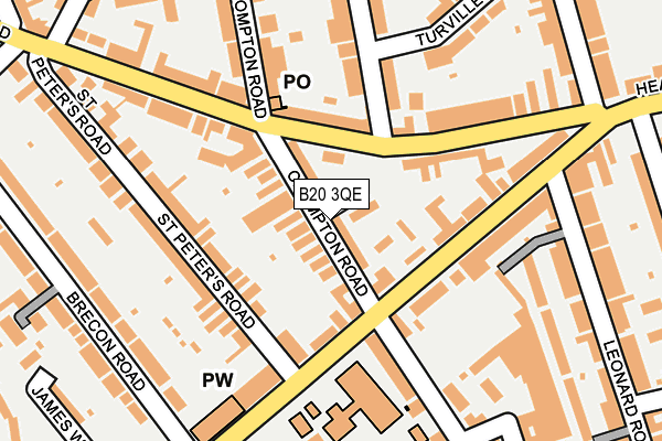 B20 3QE map - OS OpenMap – Local (Ordnance Survey)