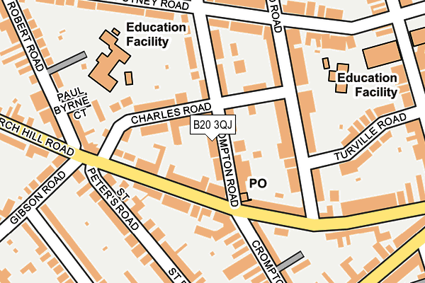 B20 3QJ map - OS OpenMap – Local (Ordnance Survey)