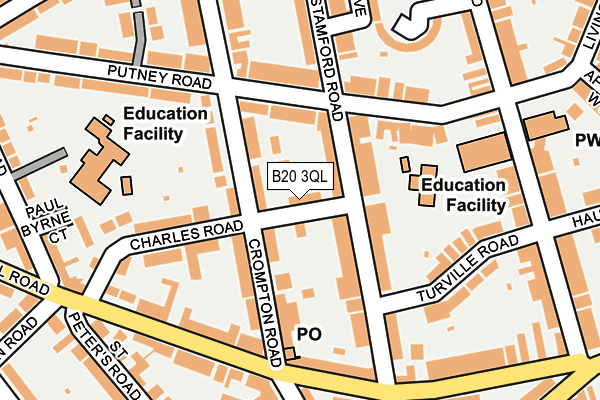 B20 3QL map - OS OpenMap – Local (Ordnance Survey)