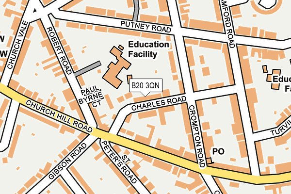 B20 3QN map - OS OpenMap – Local (Ordnance Survey)