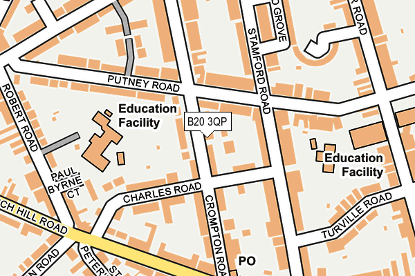 B20 3QP map - OS OpenMap – Local (Ordnance Survey)