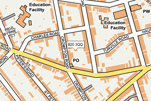 B20 3QQ map - OS OpenMap – Local (Ordnance Survey)