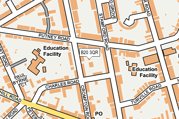 B20 3QR map - OS OpenMap – Local (Ordnance Survey)