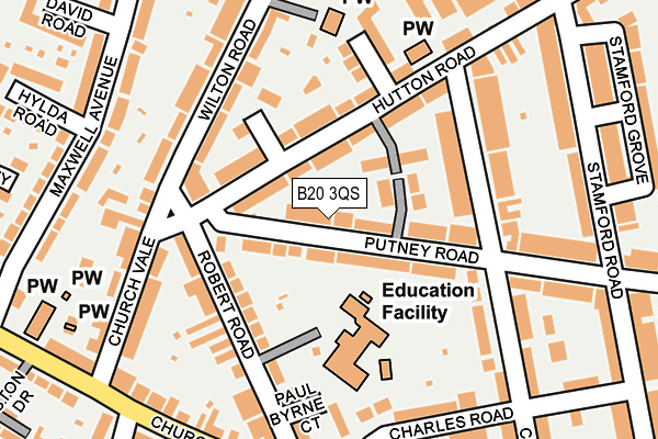 B20 3QS map - OS OpenMap – Local (Ordnance Survey)
