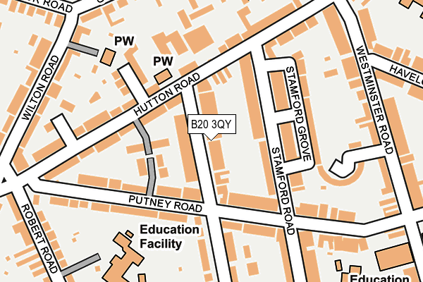 B20 3QY map - OS OpenMap – Local (Ordnance Survey)