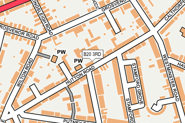 B20 3RD map - OS OpenMap – Local (Ordnance Survey)